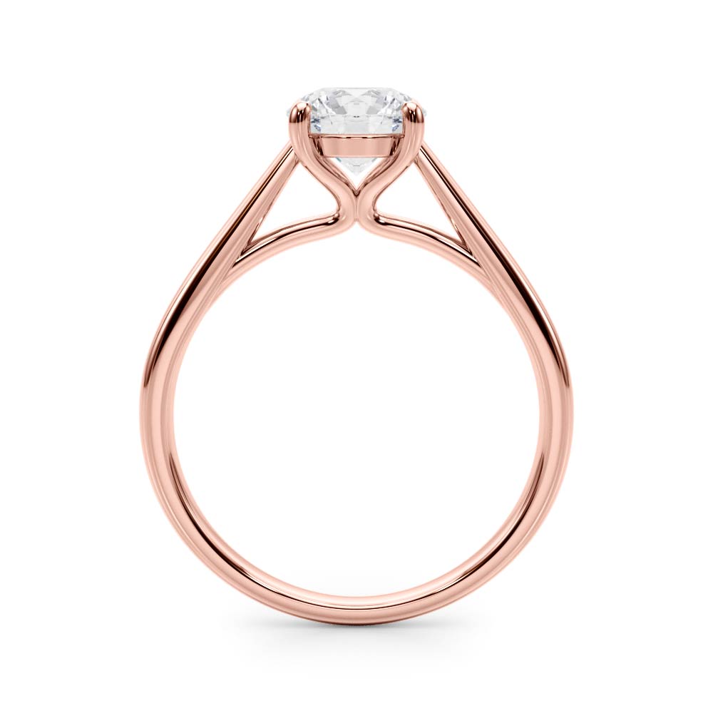 Bella Round Diamond Solitaire Engagement Ring-VIRABYANI